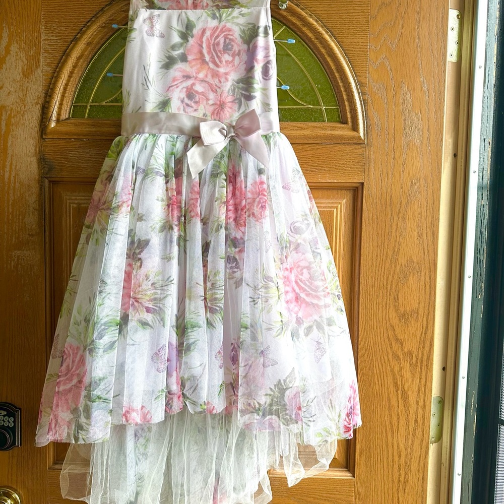 White and Cream Strapless Sundress for Weddings